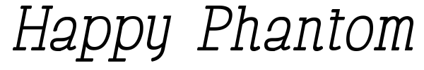 Happy Phantom font preview